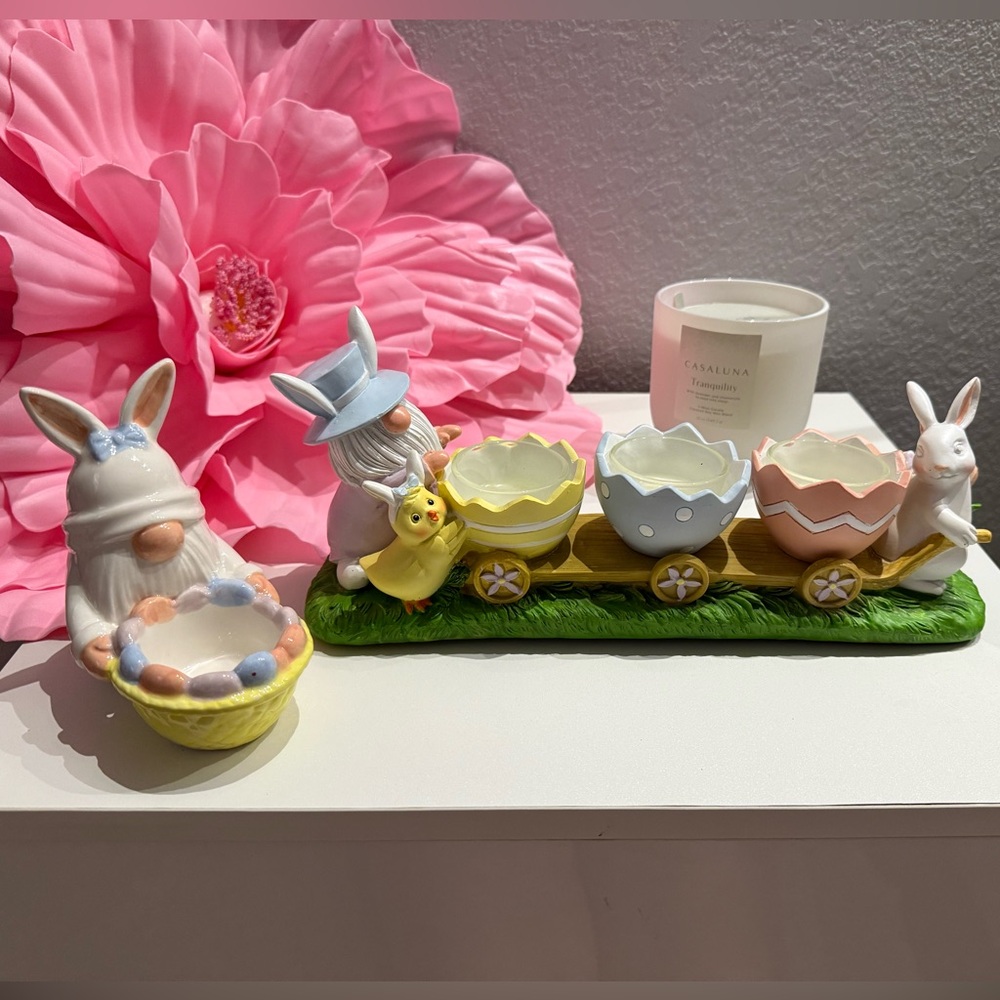 Yankee Candle Easter Gnome Candle Holders